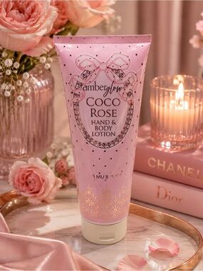 NWT Amber Glow Coco Rose Hand & Body Lotion 8oz